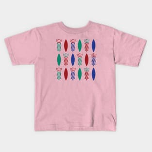 Ethiopian Coffee Cup Pattern Kids T-Shirt